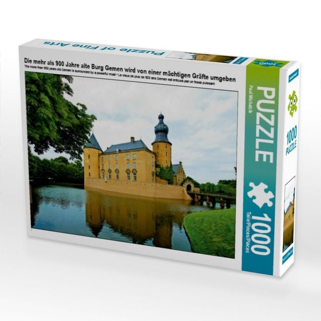 Produktbild: CALVENDO Puzzle Die mehr als 900 Jahre alte Burg Gemen wird von einer m&auml;chtigen Gr&auml;fte umgeben | 1000 Teile Lege-Gr&ouml;&szlig;e 64x48cm Foto-Puzzle f&uuml;r gl&uuml;ckliche Stunden