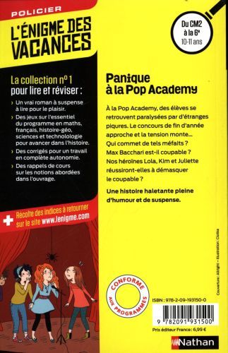 Produktbild: Panique &agrave; la Pop Academy : du CM2 &agrave; la 6e, 10-11 ans
