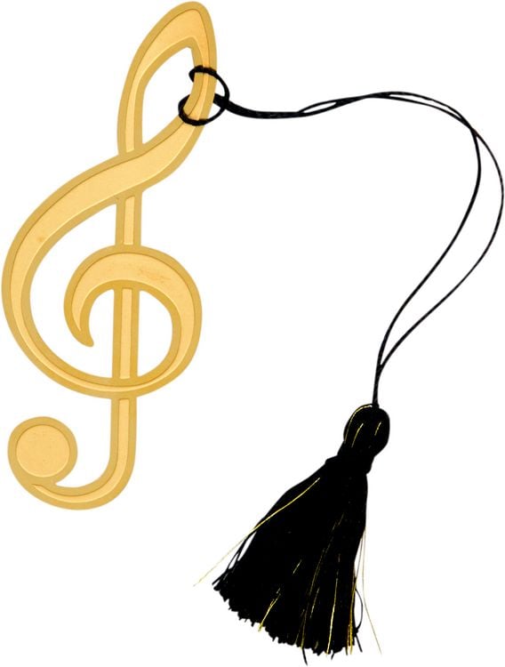 Produktbild: Lesezeichen aus Metall - All about music