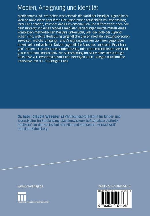 Produktbild: Medien, Aneignung und Identit&auml;t