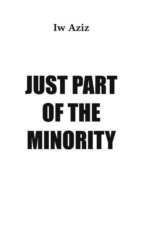 Produktbild: Just Part of the Minority