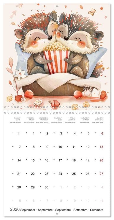 Produktbild: Through the year with love (Wall Calendar 2026 12 &times; 12 Inch) CALVENDO 12 Month Wall Calendar