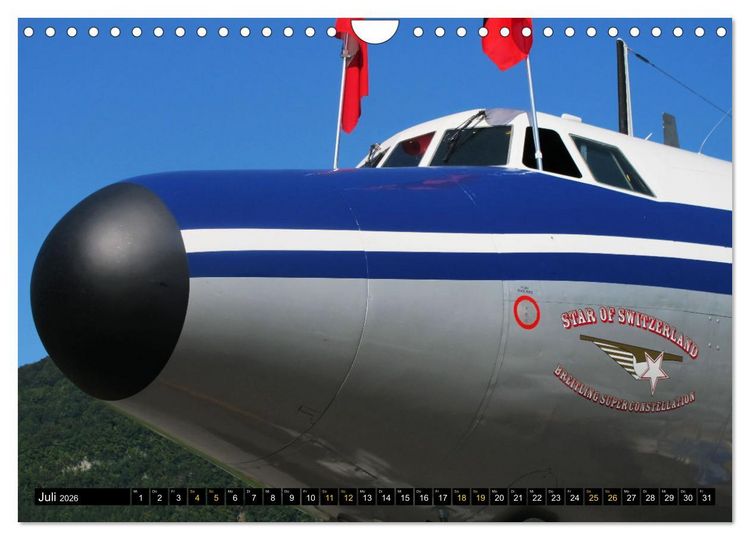 Produktbild: Lockheed Super Constellation HB-RSC (Wandkalender 2026 DIN A4 quer), CALVENDO Monatskalender