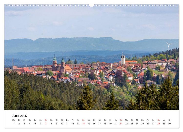 Produktbild: Freudenstadt im Schwarzwald ... ganz einfach sch&ouml;n (Wandkalender 2026 DIN A2 quer), CALVENDO Monatskalender
