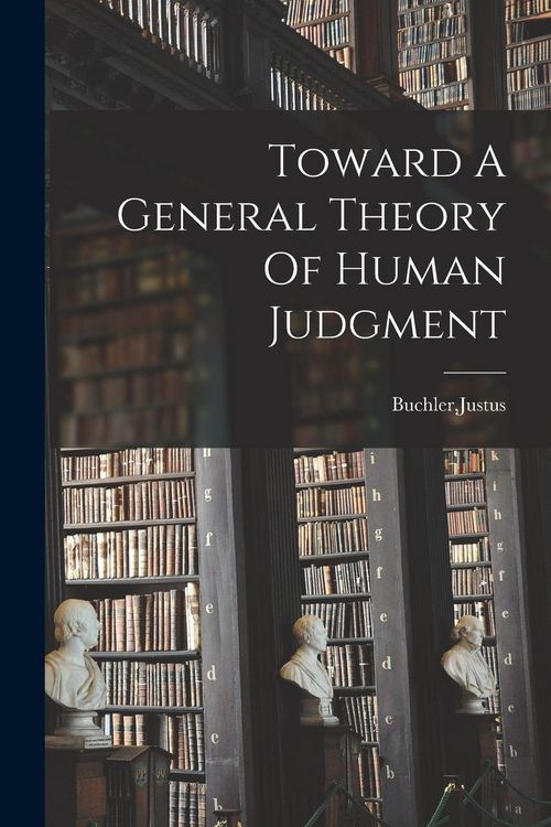 Produktbild: Toward A General Theory Of Human Judgment