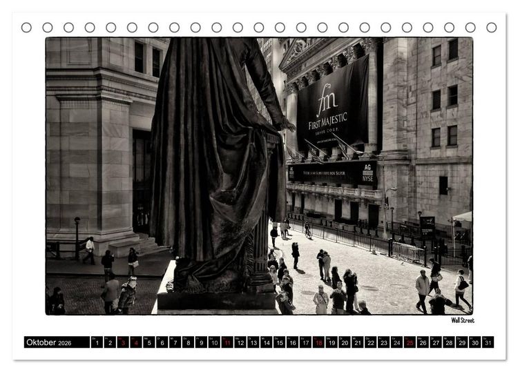 Produktbild: Manhattan Memories - Erinnerungen an New York (Tischkalender 2026 DIN A5 quer), CALVENDO Monatskalender