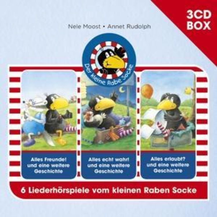 Produktbild: Der kleine Rabe Socke - 3-CD H&ouml;rspielbox Vol. 1