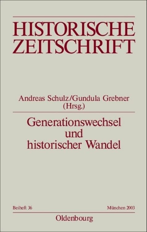 Produktbild: Generationswechsel und historischer Wandel