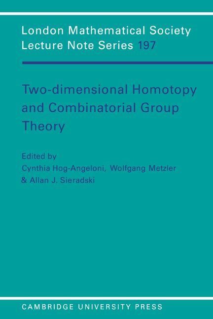 Produktbild: Two-Dimensional Homotopy and Combinatorial Group Theory