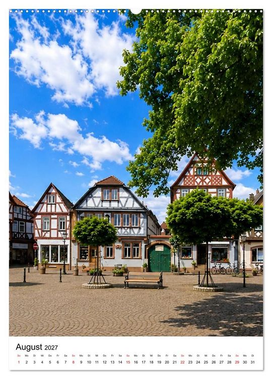 Produktbild: Seligenstadt Idylle am Main (Wandkalender 2027 DIN A2 hoch), CALVENDO Monatskalender
