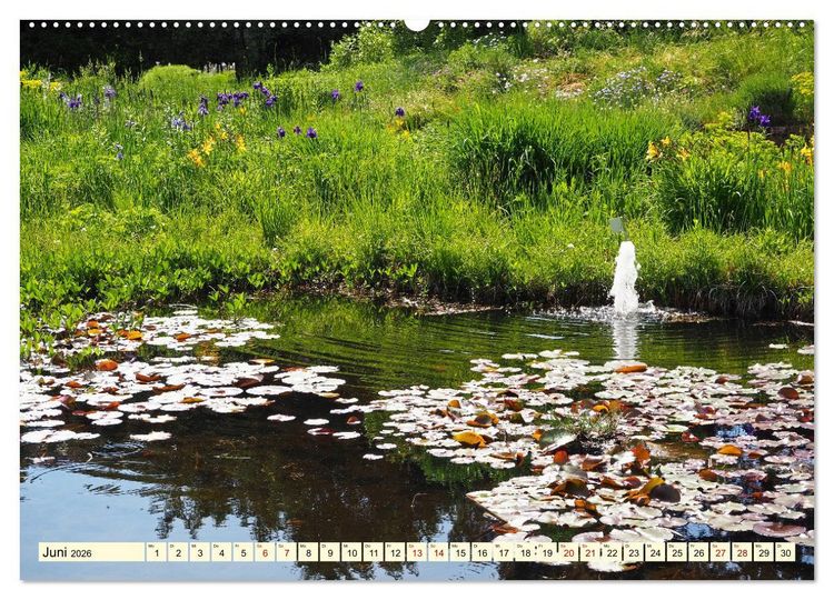Produktbild: Der Hermannshof Das Parkjuwel in Weinheim an der Bergstra&szlig;e (hochwertiger Premium Wandkalender 2026 DIN A2 quer), Kunstdruck in Hochglanz