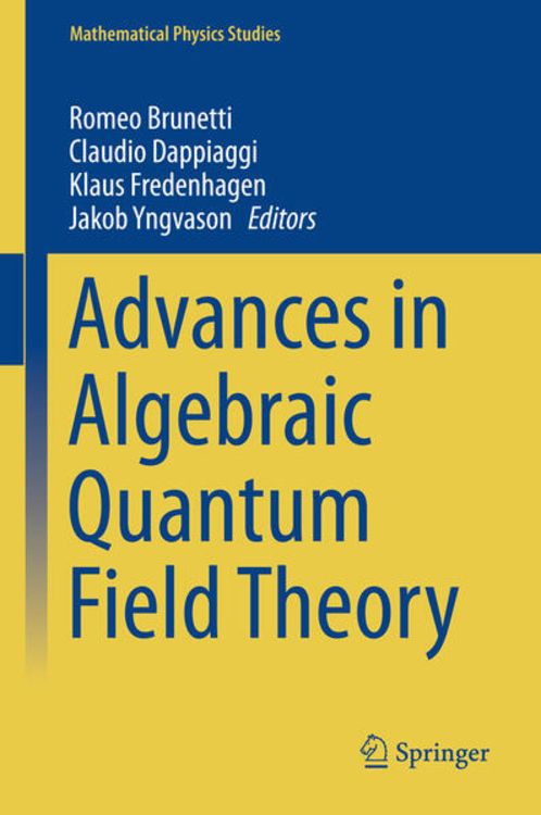 Produktbild: Advances in Algebraic Quantum Field Theory