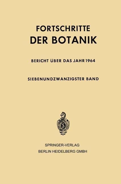 Produktbild: Fortschritte der Botanik