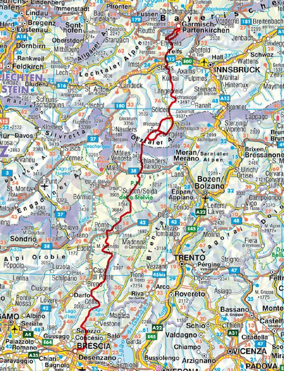 Produktbild: Alpen&uuml;berquerung L1 Garmisch &ndash; Brescia