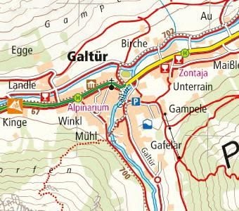 Produktbild: Wander- und Radkarte Paznauntal