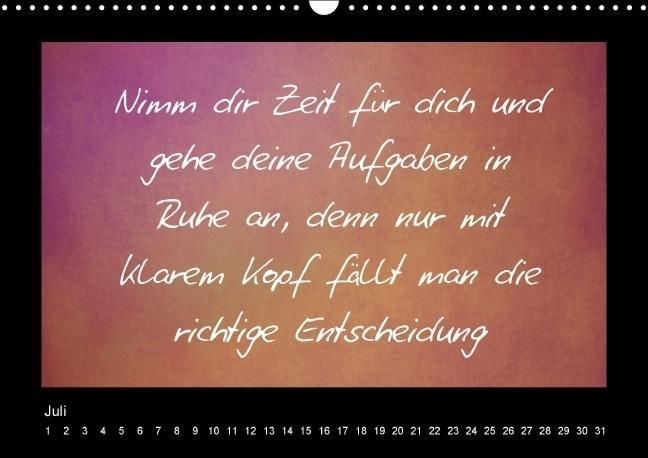 Produktbild: Monatsspr&uuml;che (Wandkalender immerw&auml;hrend DIN A3 quer)