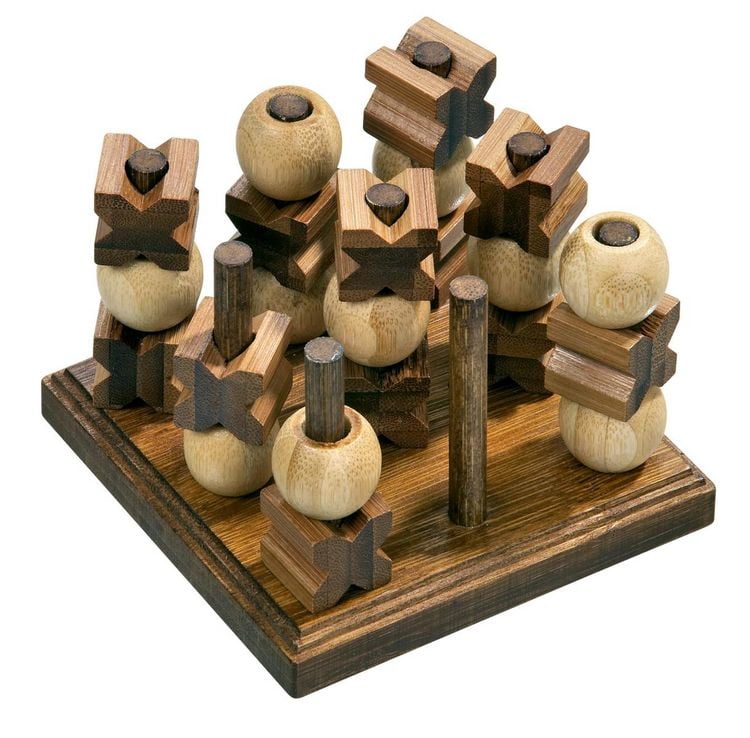Produktbild: Tic Tac Toe, 3D, Bambus