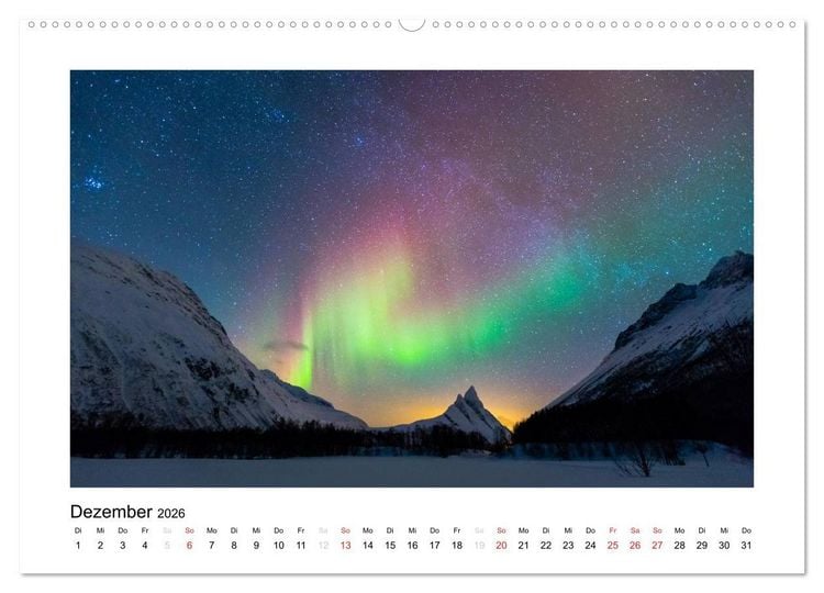 Produktbild: Magisches Nordland. Eine Reise in das Herz Skandinaviens (hochwertiger Premium Wandkalender 2026 DIN A2 quer), Kunstdruck in Hochglanz