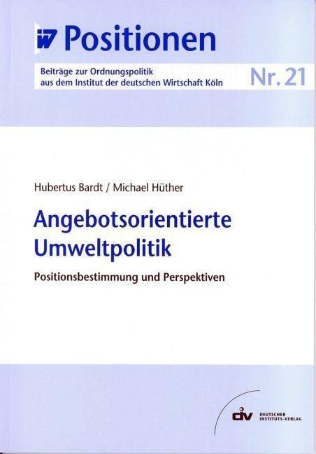 Produktbild: Angebotsorientierte Umweltpolitik