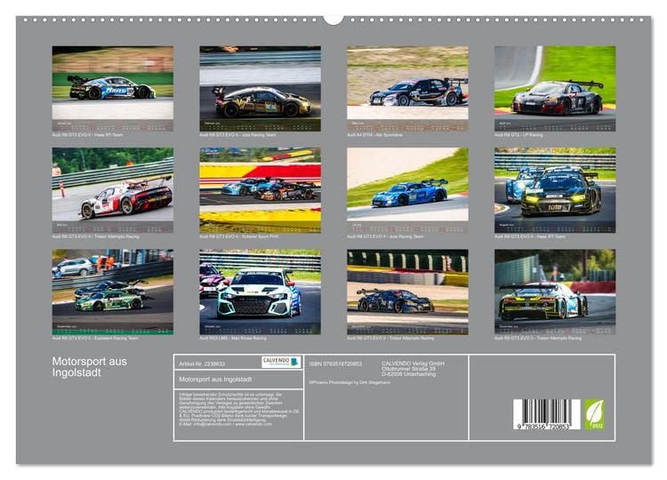 Produktbild: Motorsport aus Ingolstadt (hochwertiger Premium Wandkalender 2026 DIN A2 quer), Kunstdruck in Hochglanz
