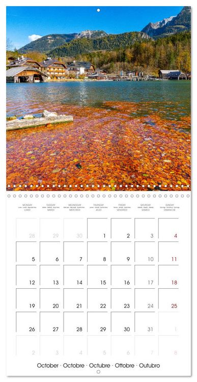 Produktbild: Berchtesgaden - Bavarian Alps, Lakes and Nature (Wall Calendar 2026 12 &times; 12 Inch) CALVENDO 12 Month Wall Calendar