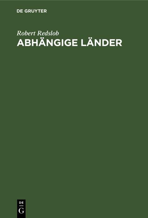 Produktbild: Abh&auml;ngige L&auml;nder