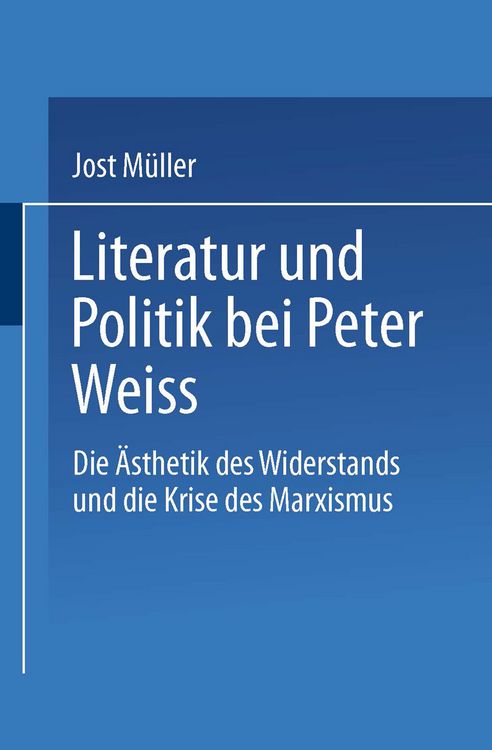 Produktbild: Literatur und Politik bei Peter Weiss