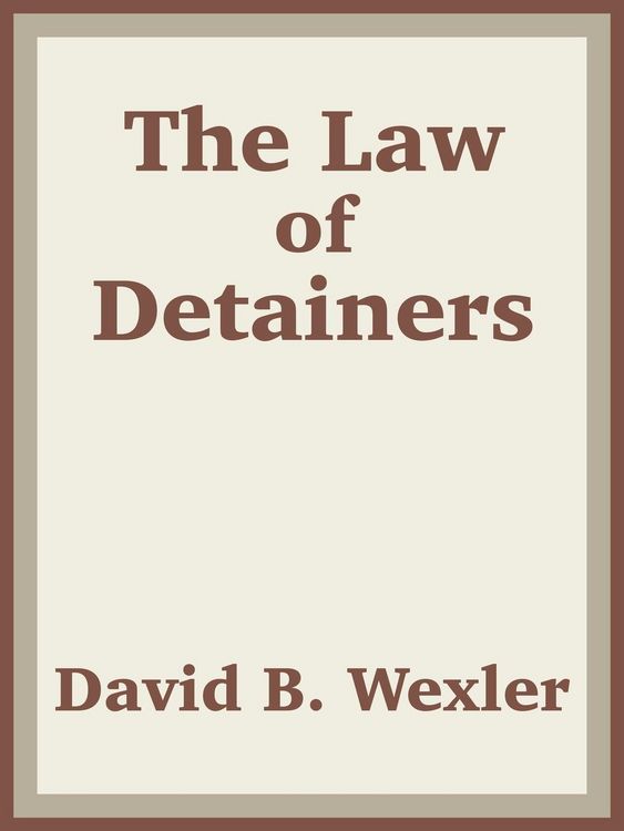 Produktbild: Law of Detainers, The