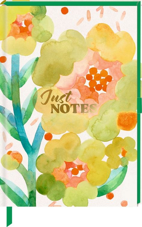 Produktbild: Notizbuch DIN A5 &ndash; Just Notes (Yellow Flower)