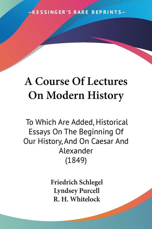 Produktbild: A Course Of Lectures On Modern History