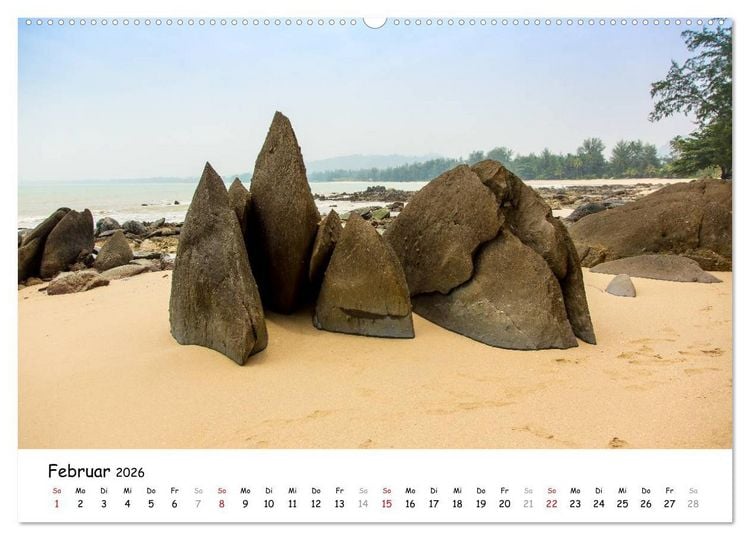 Produktbild: Traumlandschaften Thailands (hochwertiger Premium Wandkalender 2026 DIN A2 quer), Kunstdruck in Hochglanz