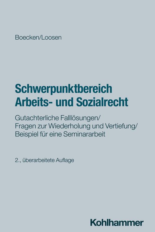 Produktbild: Schwerpunktbereich Arbeits- und Sozialrecht