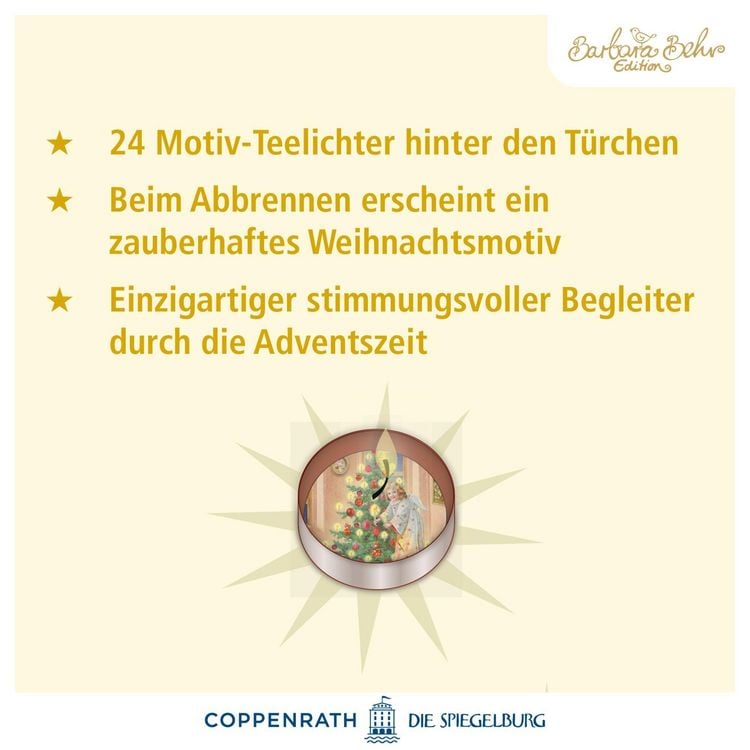 Teelicht-Adventskalender – Advent, Advent, ein Lichtlein brennt
