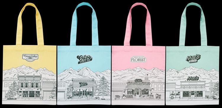 Produktbild: Main Street Tote Bag &raquo;Green Valley Moe&rsquo;s Diner&laquo;