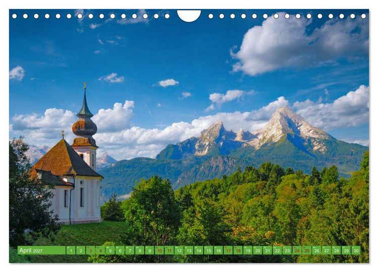 Produktbild: Wo Bayern am sch&ouml;nsten ist (Wandkalender 2027 DIN A4 quer), CALVENDO Monatskalender