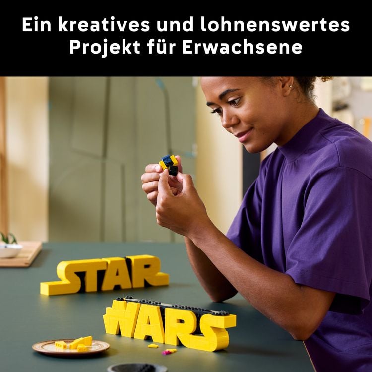 Produktbild: LEGO Star Wars 75407 Star Wars Logo aus LEGO Steinen - F&uuml;r Erwachsene