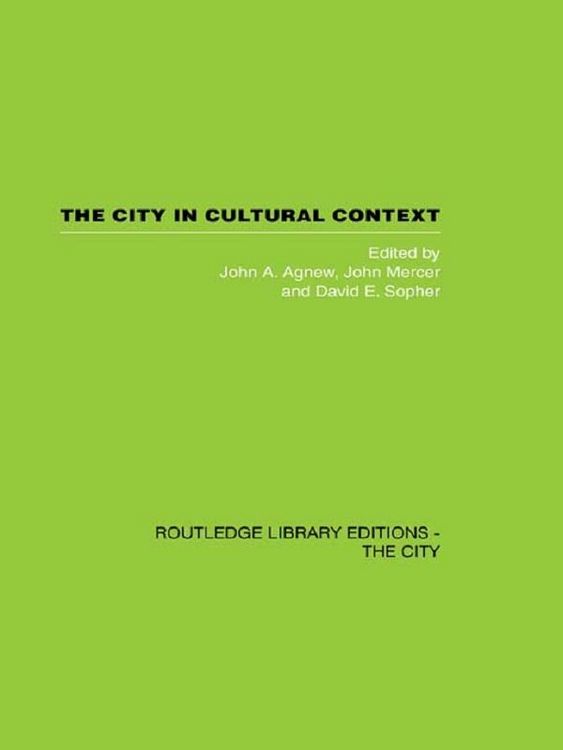 Produktbild: The City in Cultural Context