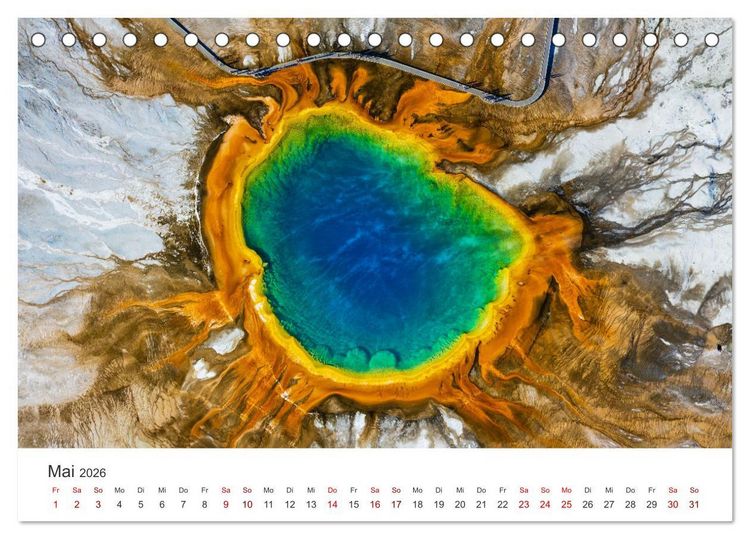 Produktbild: Yellowstone - Wie von einem anderen Stern. (Tischkalender 2026 DIN A5 quer), CALVENDO Monatskalender