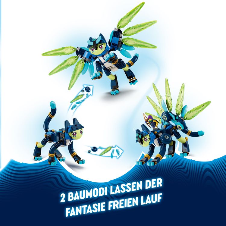 Produktbild: LEGO DREAMZzz 71476 Zoey und die Katzeneule Zian, Fantasy-Spielzeug-Katze