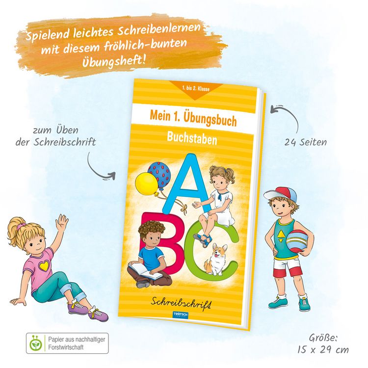 Produktbild: Tr&ouml;tsch Mein erstes &Uuml;bungsbuch Buchstaben Schreibschrift