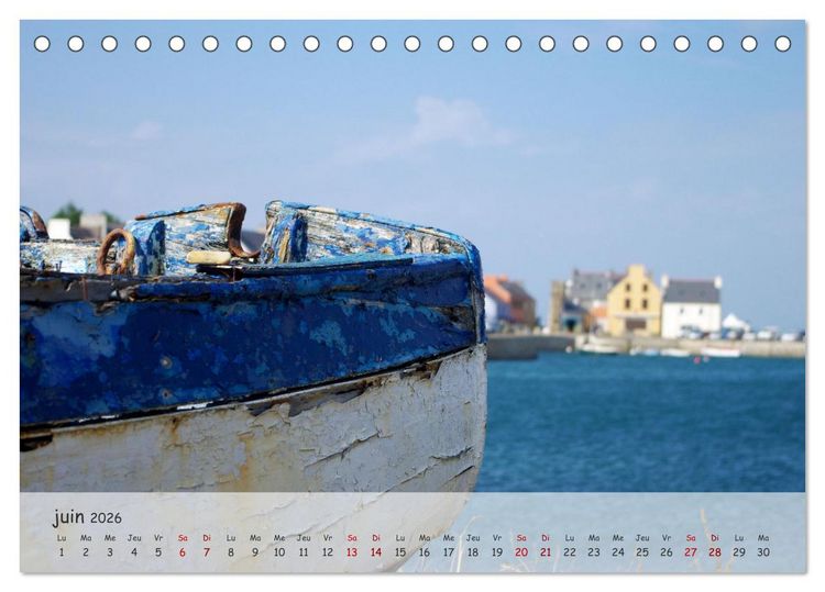 Produktbild: Bretagne Ambiance d'un cimeti&egrave;re &agrave; bateaux (Calendrier de bureau 2026 DIN A5 vertical), CALVENDO calendrier mensuel
