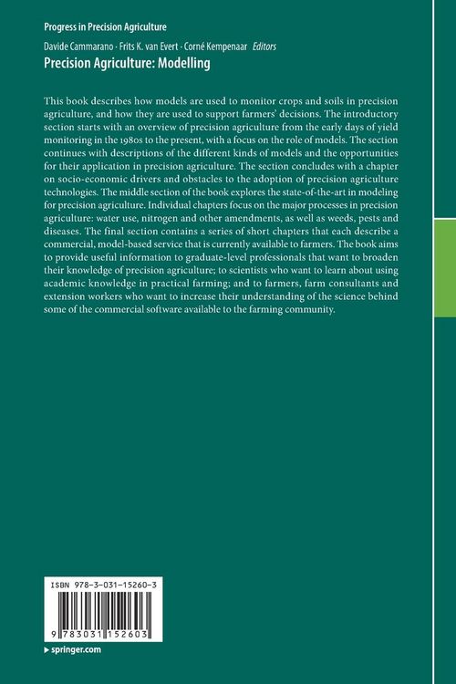 Produktbild: Precision Agriculture: Modelling