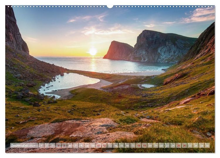 Produktbild: Land. Licht. Meer. (hochwertiger Premium Wandkalender 2027 DIN A2 quer), Kunstdruck in Hochglanz