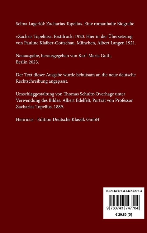 Produktbild: Zacharias Topelius