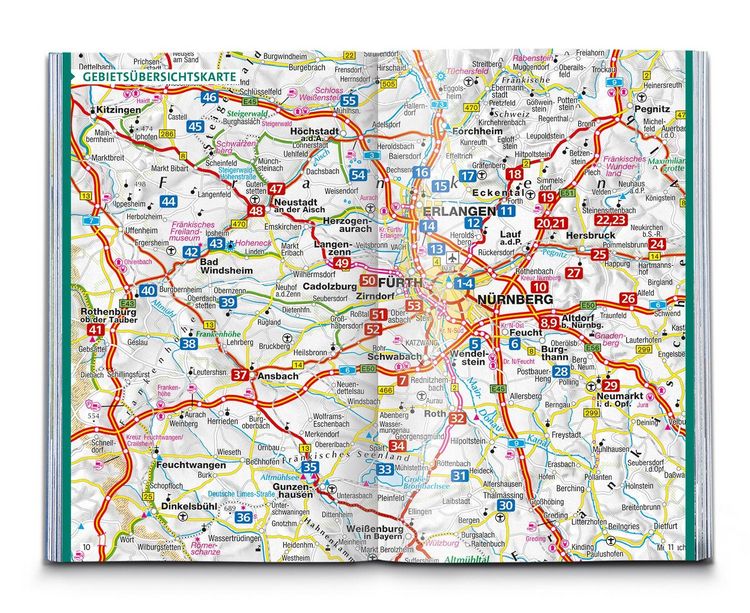 Produktbild: KOMPASS Wanderf&uuml;hrer N&uuml;rnberg, Frankenalb, Frankenh&ouml;he, Steigerwald, Fr&auml;nkisches Seenland, 55 Touren mit Extra-Tourenkarte