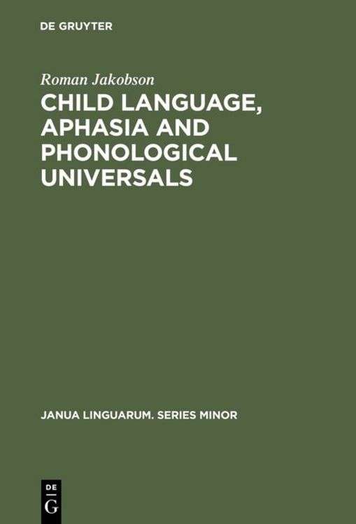 Produktbild: Child Language, Aphasia and Phonological Universals