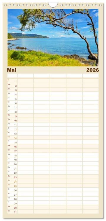 Produktbild: Familienplaner 2026 - Erlebe mit mir das unvergleichliche Australien mit 5 Spalten (Wandkalender, 21 x 45 cm) CALVENDO