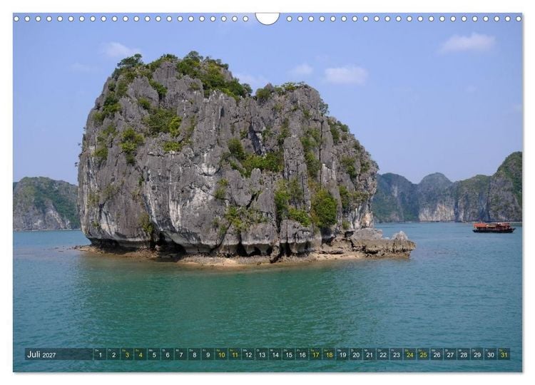 Produktbild: Naturwunder - Halong Bucht (Wandkalender 2027 DIN A3 quer), CALVENDO Monatskalender