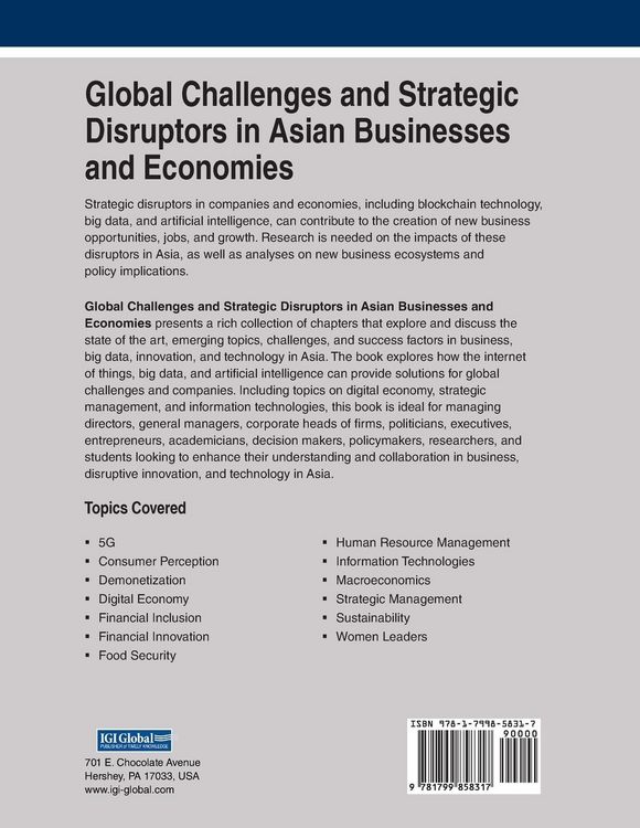 Produktbild: Global Challenges and Strategic Disruptors in Asian Businesses and Economies, 1 volume