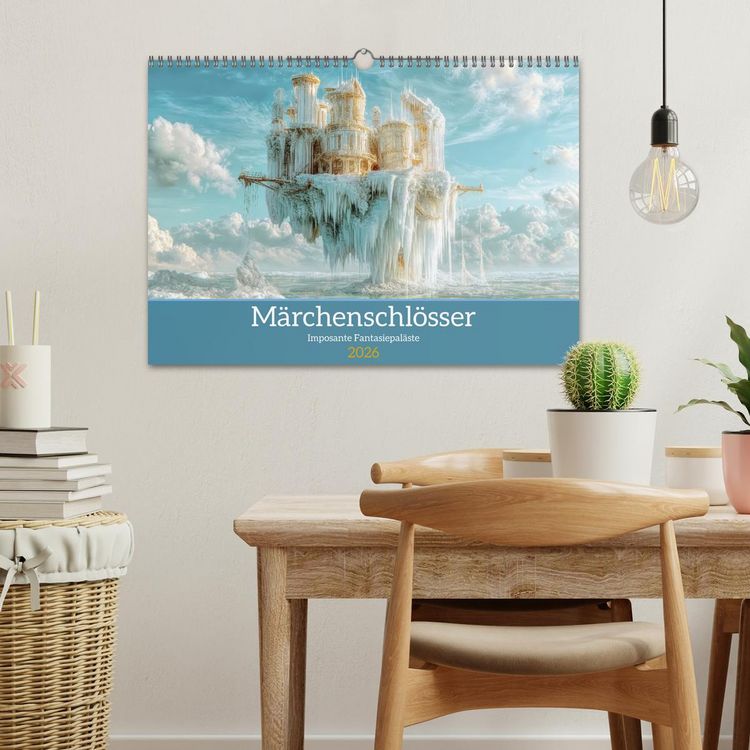 Produktbild: M&auml;rchenschl&ouml;sser - Imposante Fantasiepal&auml;ste (Wandkalender 2026 DIN A3 quer), CALVENDO Monatskalender